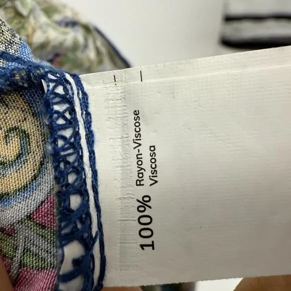 Women's Tank Top Dress XL Cupshe Blue Floral sundress - Picture 8 of 8